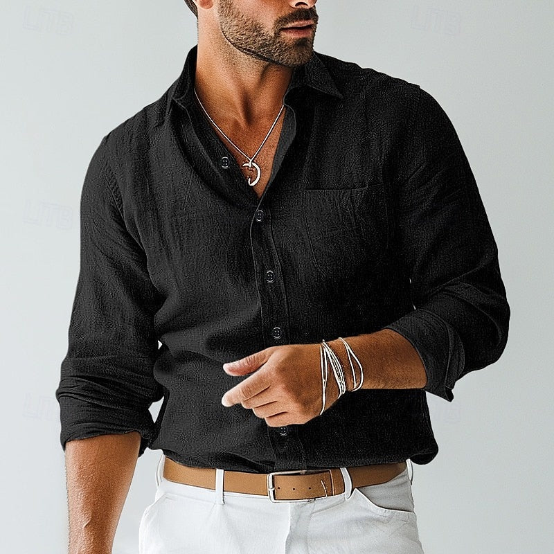 Image of Todd | Men's Long Sleeve Button-Down Shirt