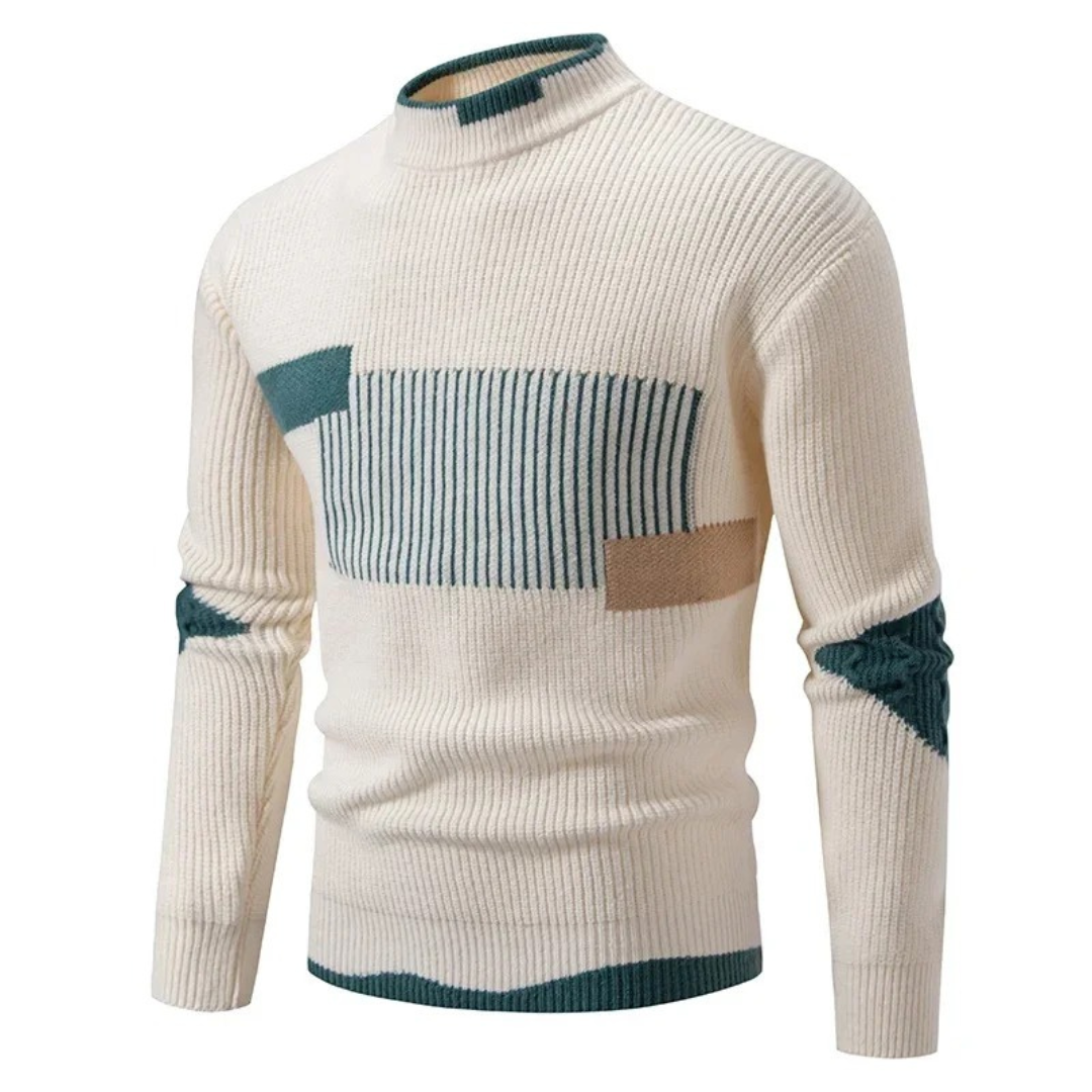 Lucas | Men's Graphic Pattern Crew Neck Sweater - VibreMode