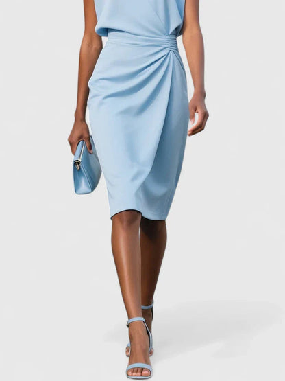 Women's Sleeveless Midi Wrap Dress