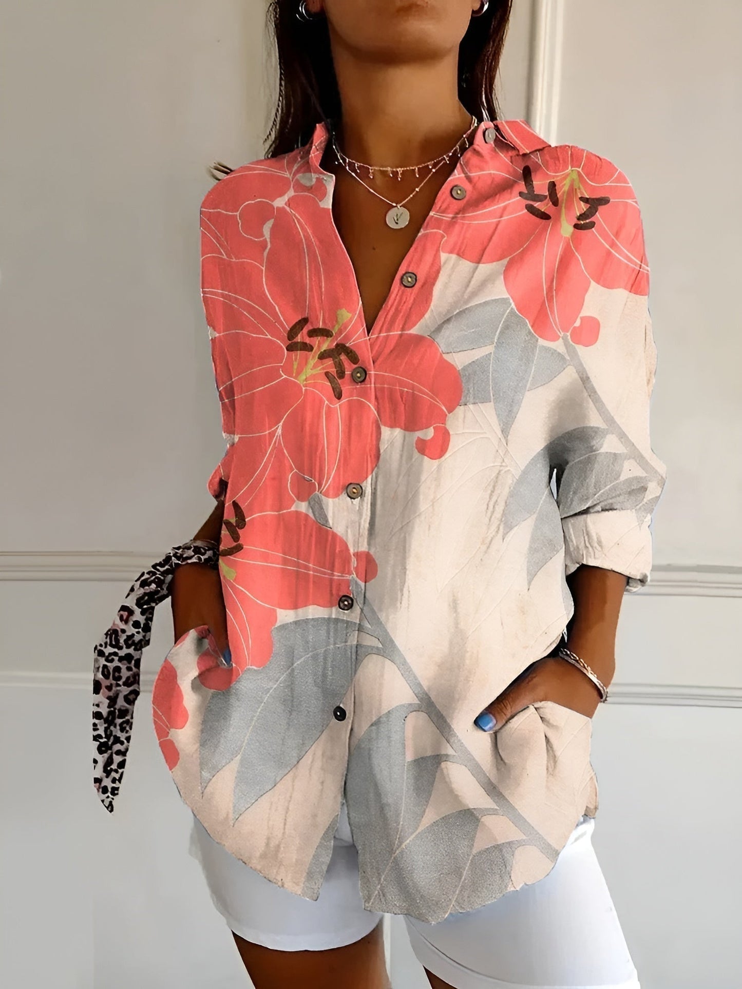 Women's Whimsical Print Blouse