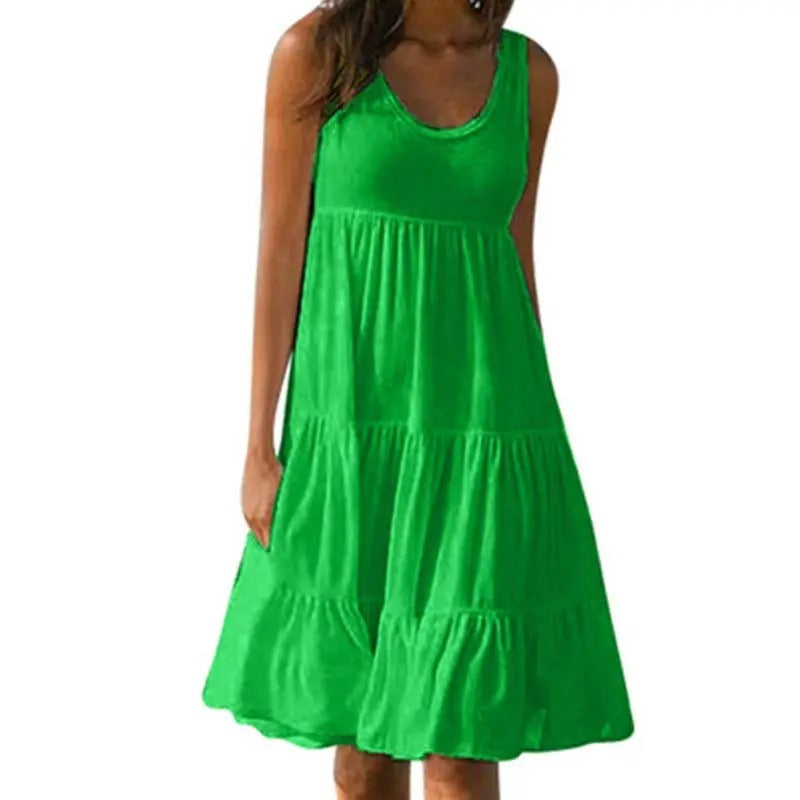 Women's Bodycon Dress Open Back Solid - VibreMode