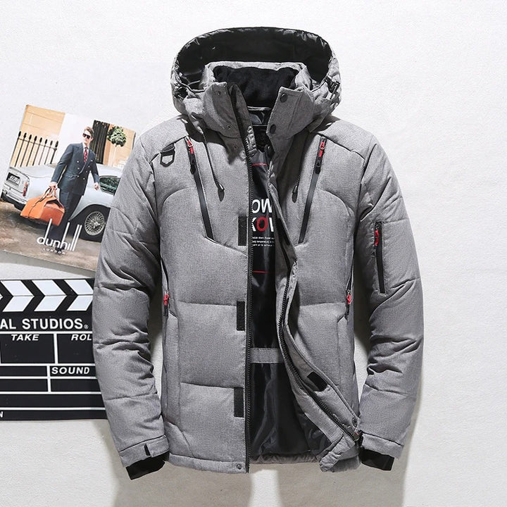 Men's Puffer Coat Zipper Pockets