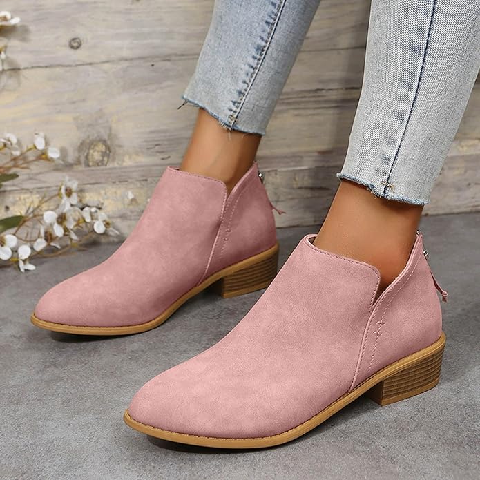Image of Veronica | Women's V-Cut Pointed Toe Ankle Boots