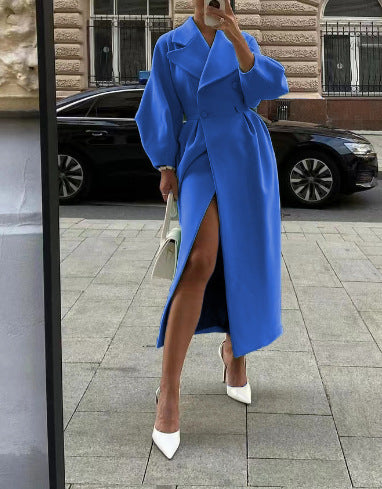 Image of Vicki | Women's Double-Breasted Long Coat