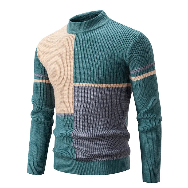 Image of Vincent | Men's Color Block Pullover Sweater