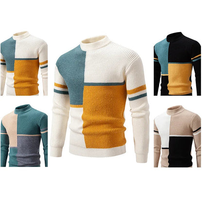 Image of Vincent | Men's Color Block Pullover Sweater