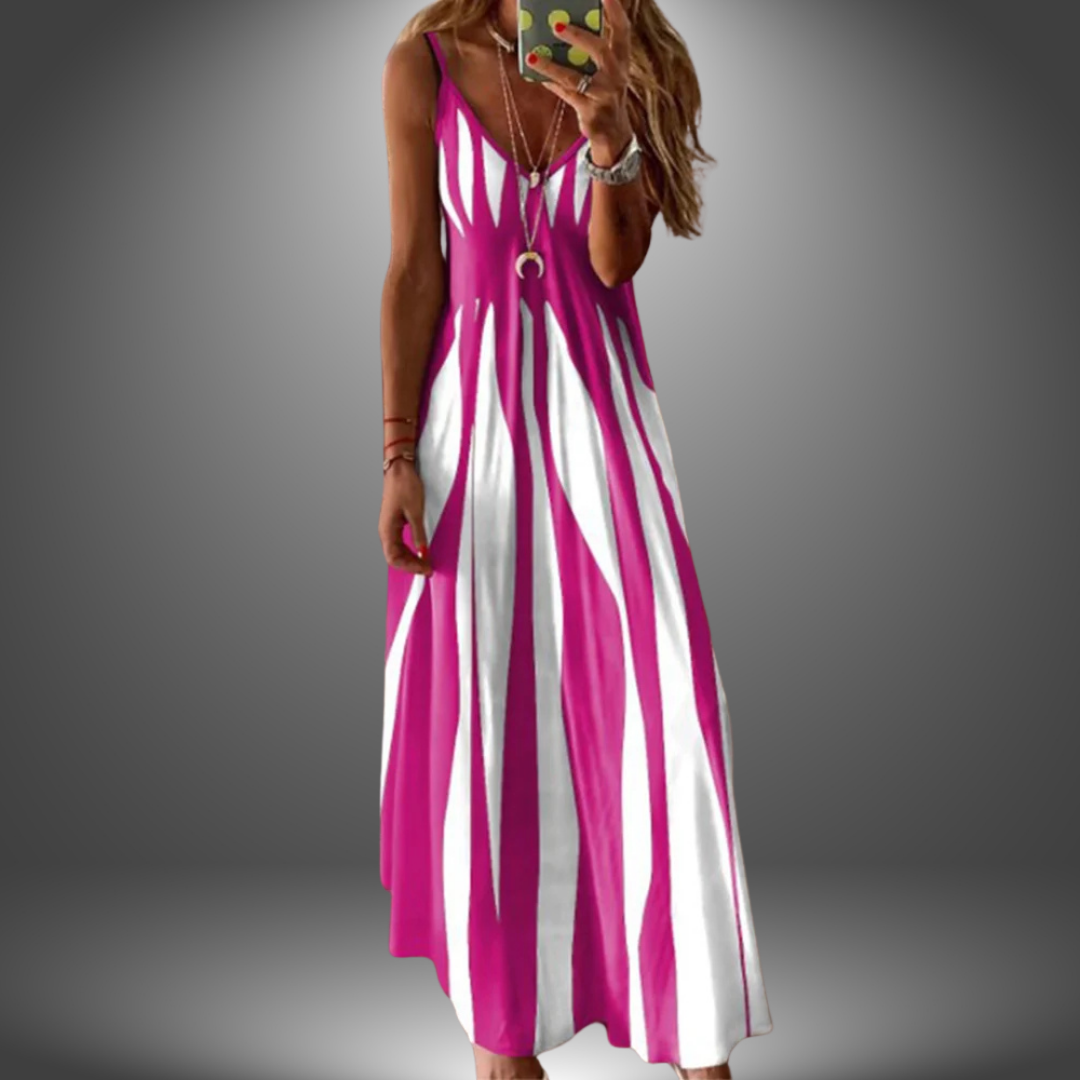 Image of Violet | Women's Spaghetti Strap A-Line Maxi Dress