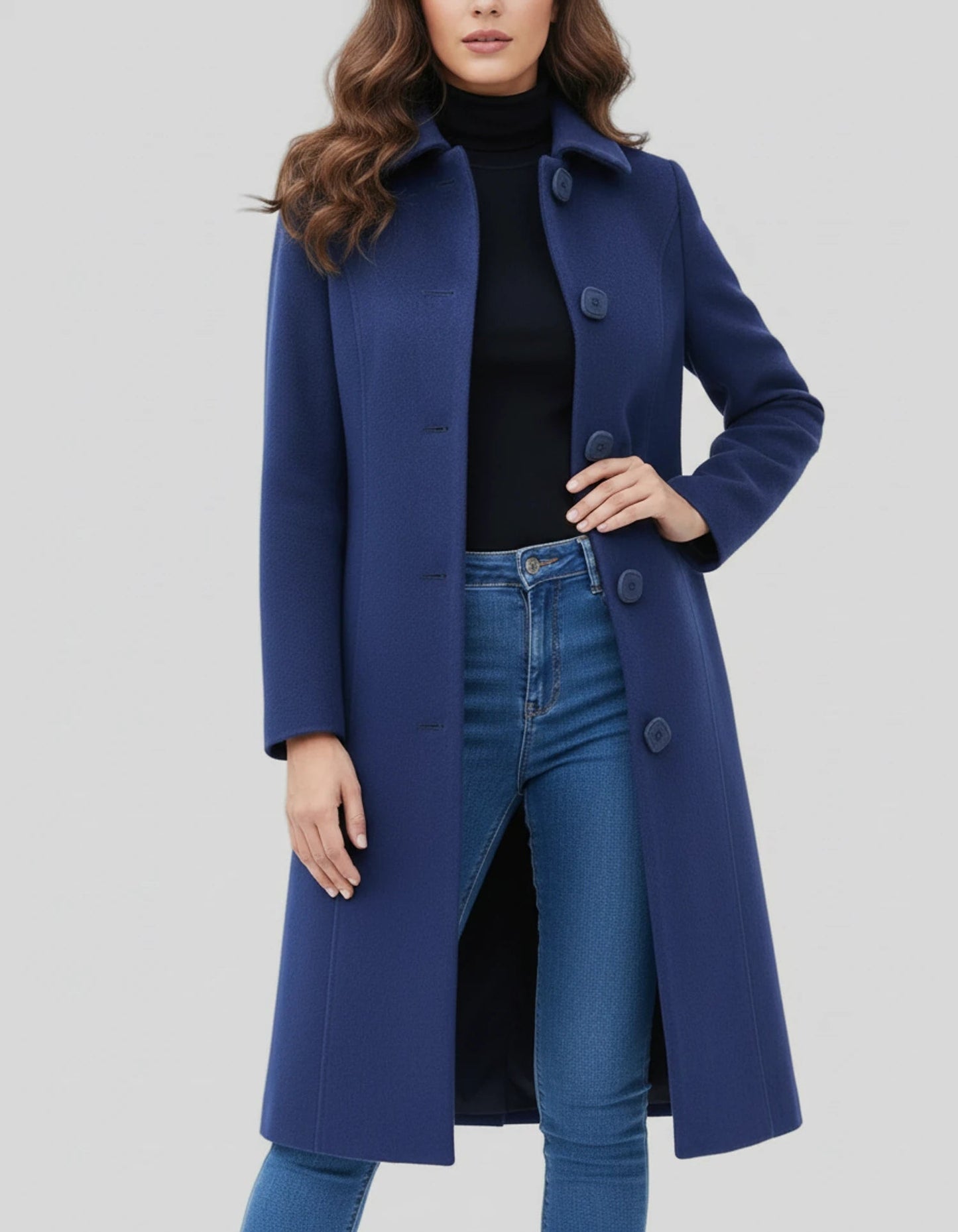 Image of Vivian | Women's Long Button Front Coat