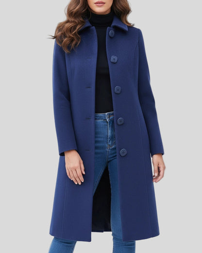 Image of Vivian | Women's Long Button Front Coat