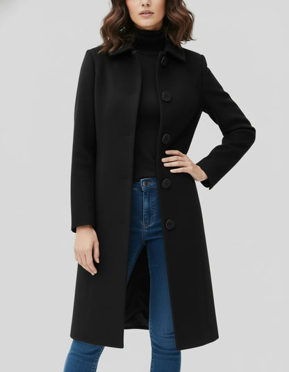 Image of Vivian | Women's Long Button Front Coat