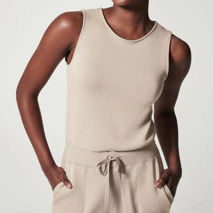 Women's Sleeveless Wide-Leg Jumpsuit