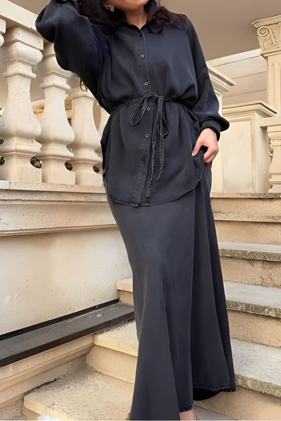 Women's Two-Piece Maxi Skirt Set