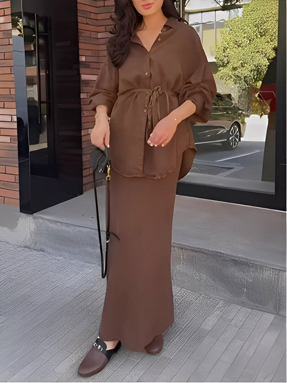 Women's Two-Piece Maxi Skirt Set