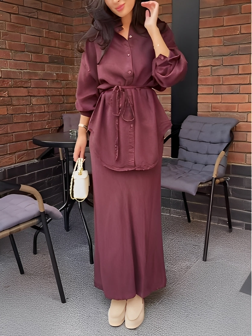 Women's Two-Piece Maxi Skirt Set