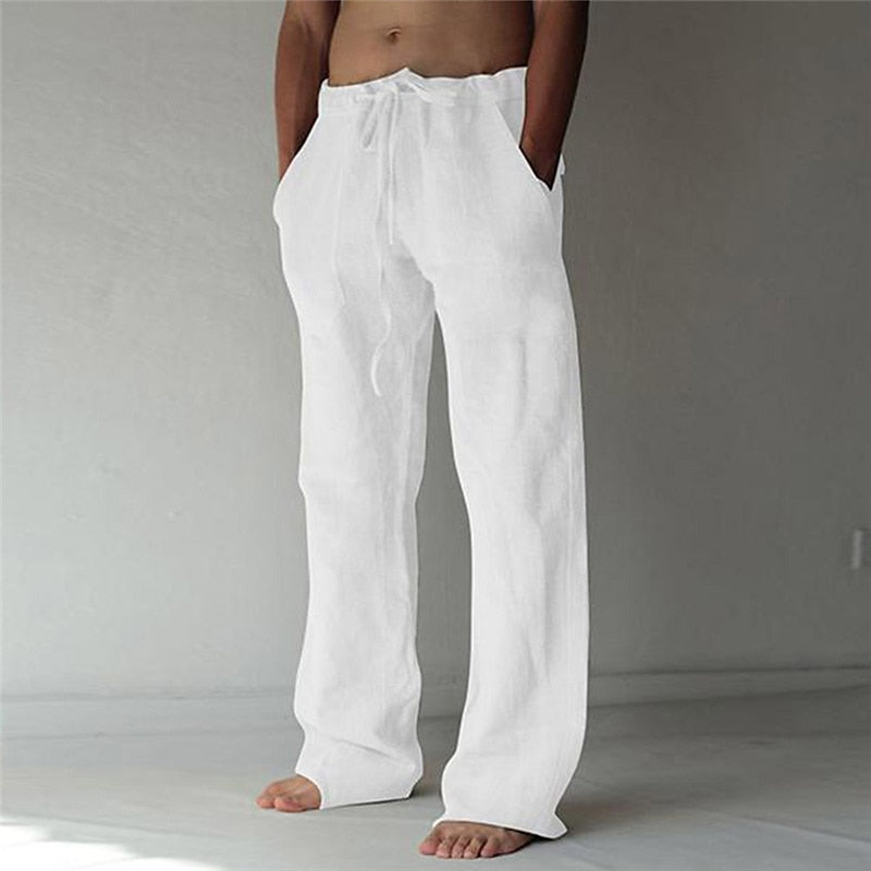Men's Linen Casual Pants - VibreMode