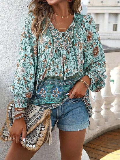 Image of Willow | Women's Long Sleeve Floral Blouse