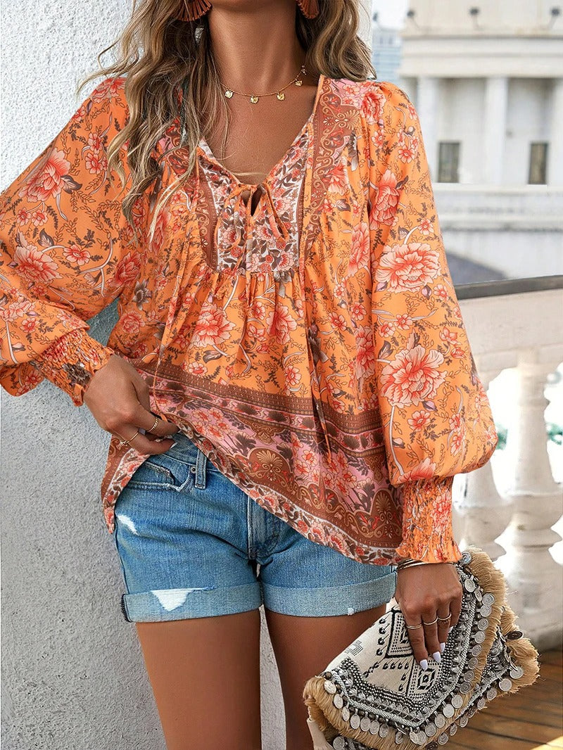Image of Willow | Women's Long Sleeve Floral Blouse