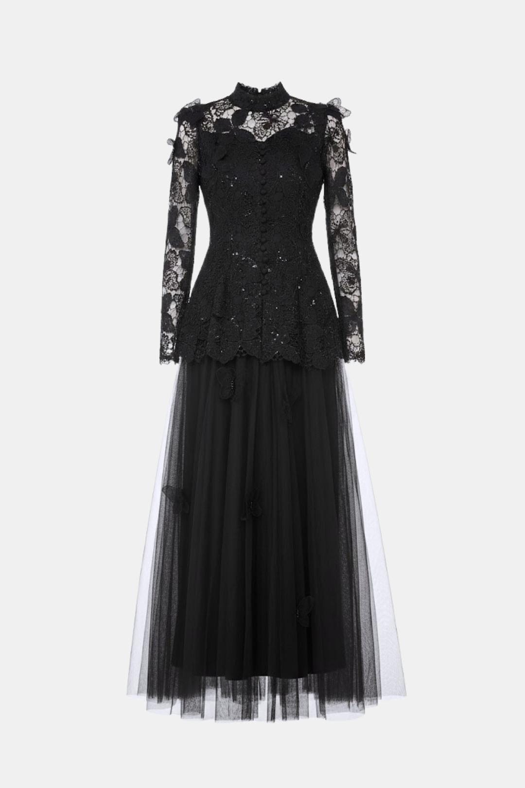 Image of Willow | Women's Long Sleeve Lace Maxi Dress