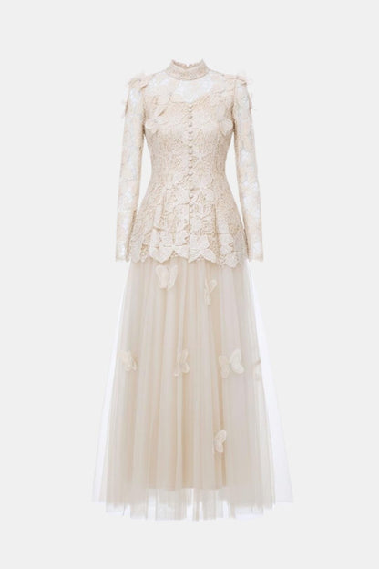 Image of Willow | Women's Long Sleeve Lace Maxi Dress