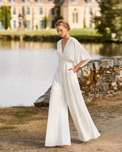 Women's Wide Leg Jumpsuit Two Piece Set - VibreMode