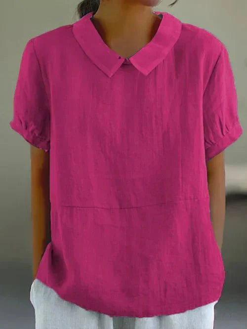 Women's Linen Relaxed Fit Shirt - VibreMode