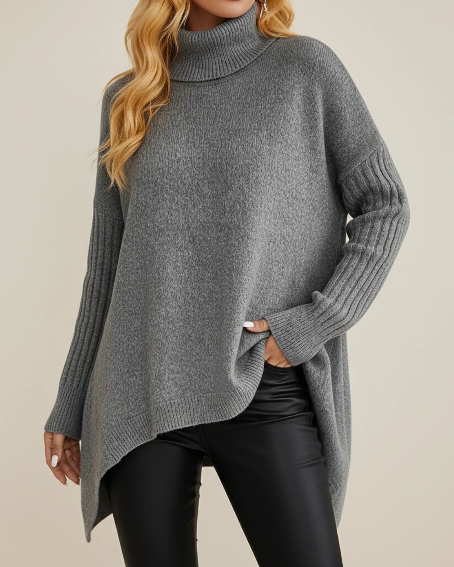 Chic Ladies Lightweight Crew Neck Sweater