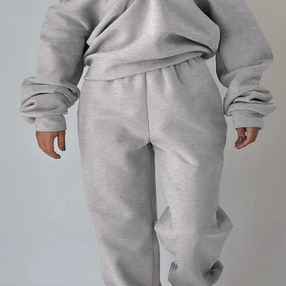Women's Tracksuit Set Half-Zip Pullover Jogger Pants