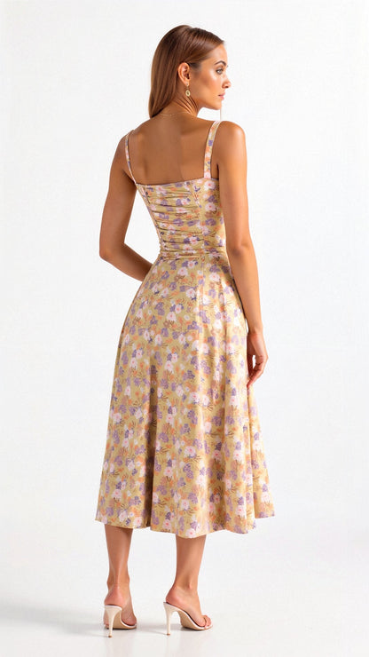 womens-woven-midi-dress-with-corset-bodice-and-slit-2