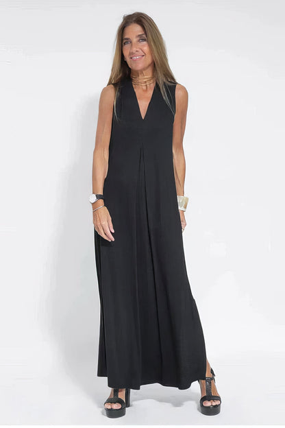 Women's Elegant Long Dress and Cardigan Set