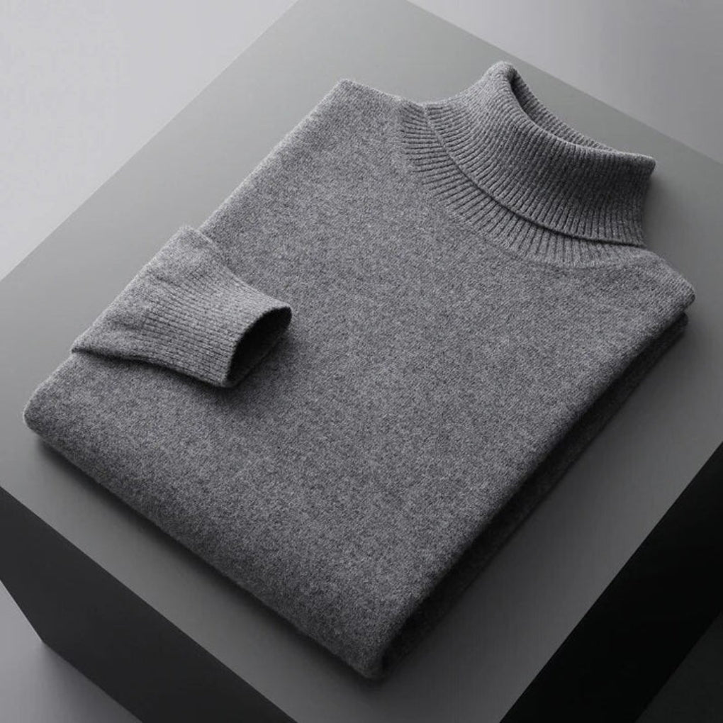 Men's Turtleneck Sweater Elegant Layered