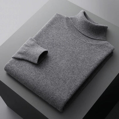 Men's Turtleneck Sweater Elegant Layered