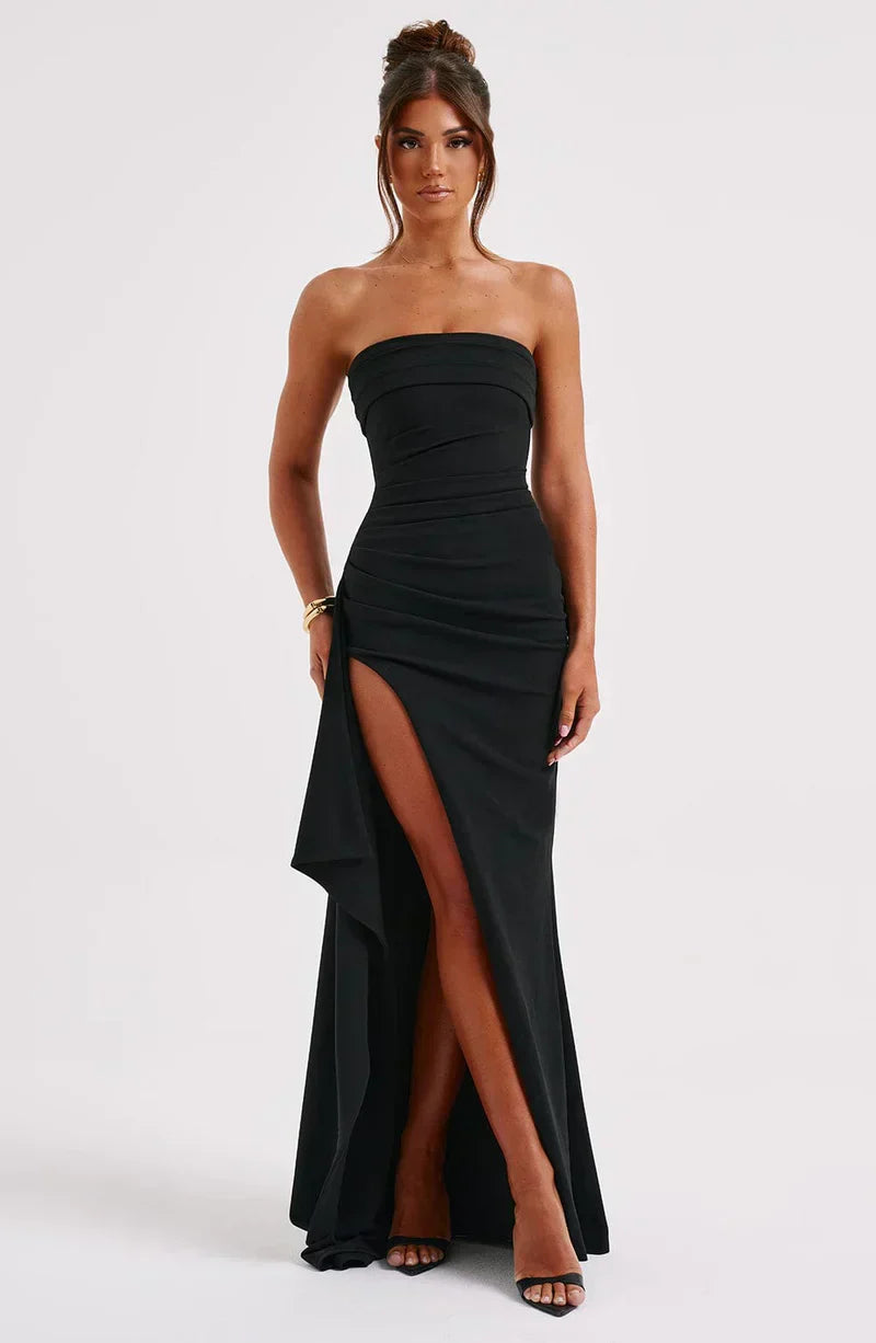 Women's Off Shoulder Maxi Dress Twisted Detail