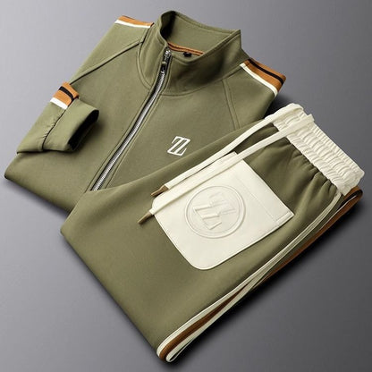 Men's 2-Piece Tracksuit Set Zip Jacket