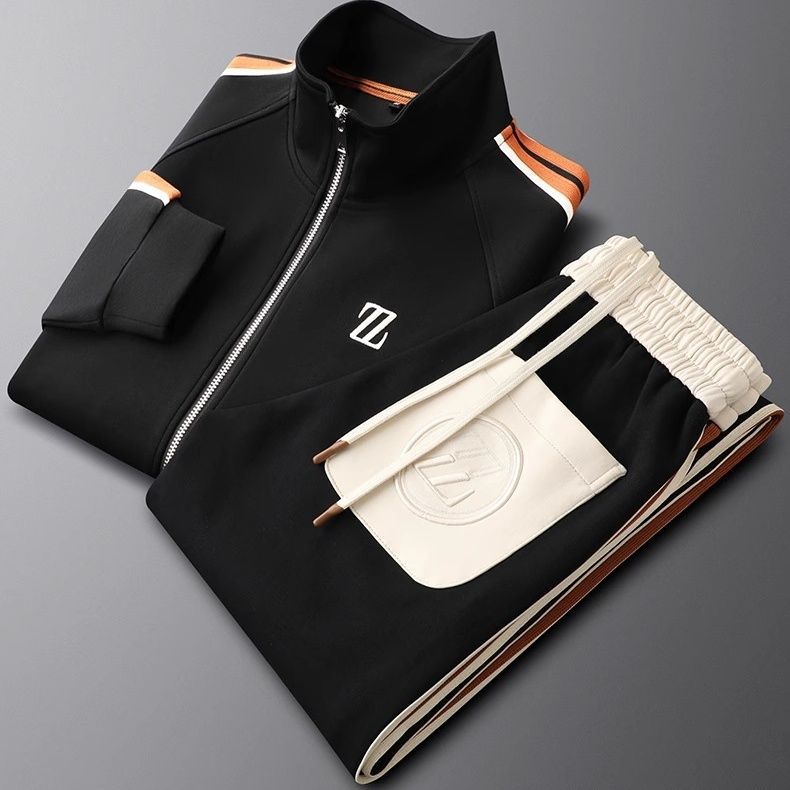 Men's 2-Piece Tracksuit Set Zip Jacket