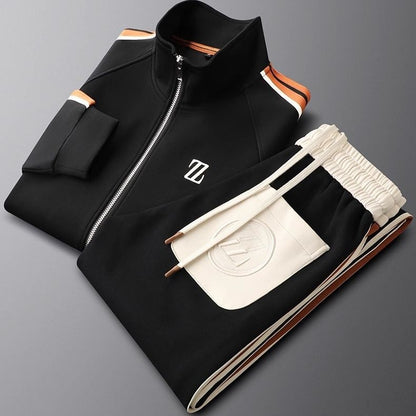 Men's 2-Piece Tracksuit Set Zip Jacket
