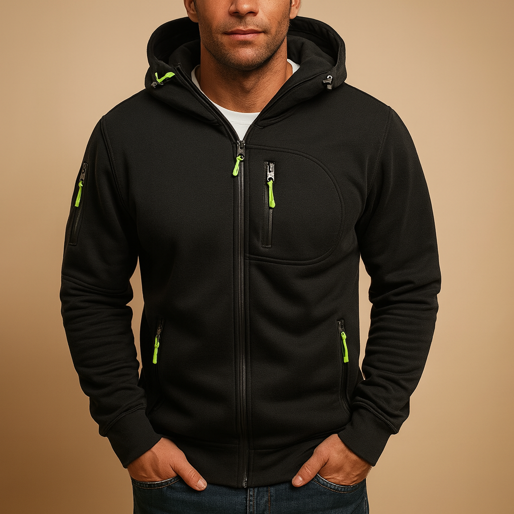 Men's Zipped Hoodie - VibreMode