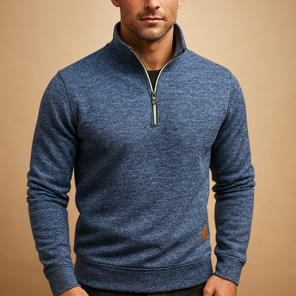 Mens Zipped Sweater - VibreMode