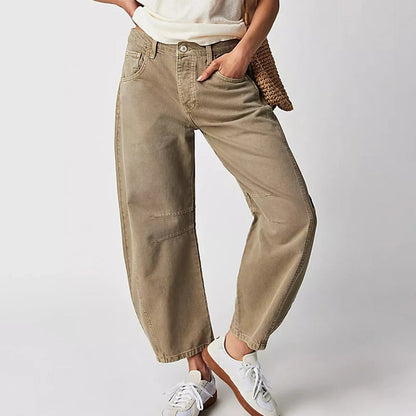 Comfy Women's High Waist Wide Leg Jeans Loose Fit Denim